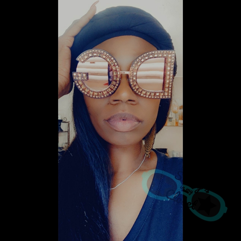 D&G Crystal Logo Sunglasses😎 DG6121 BEAUTIFUL 💎